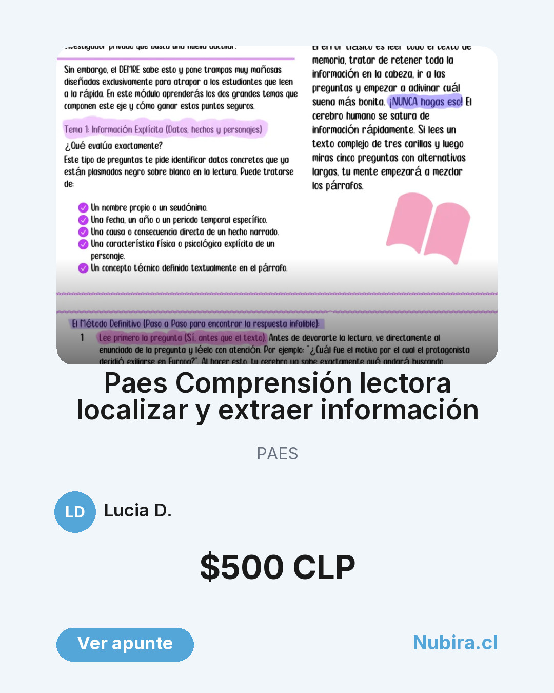 Vista previa publicación