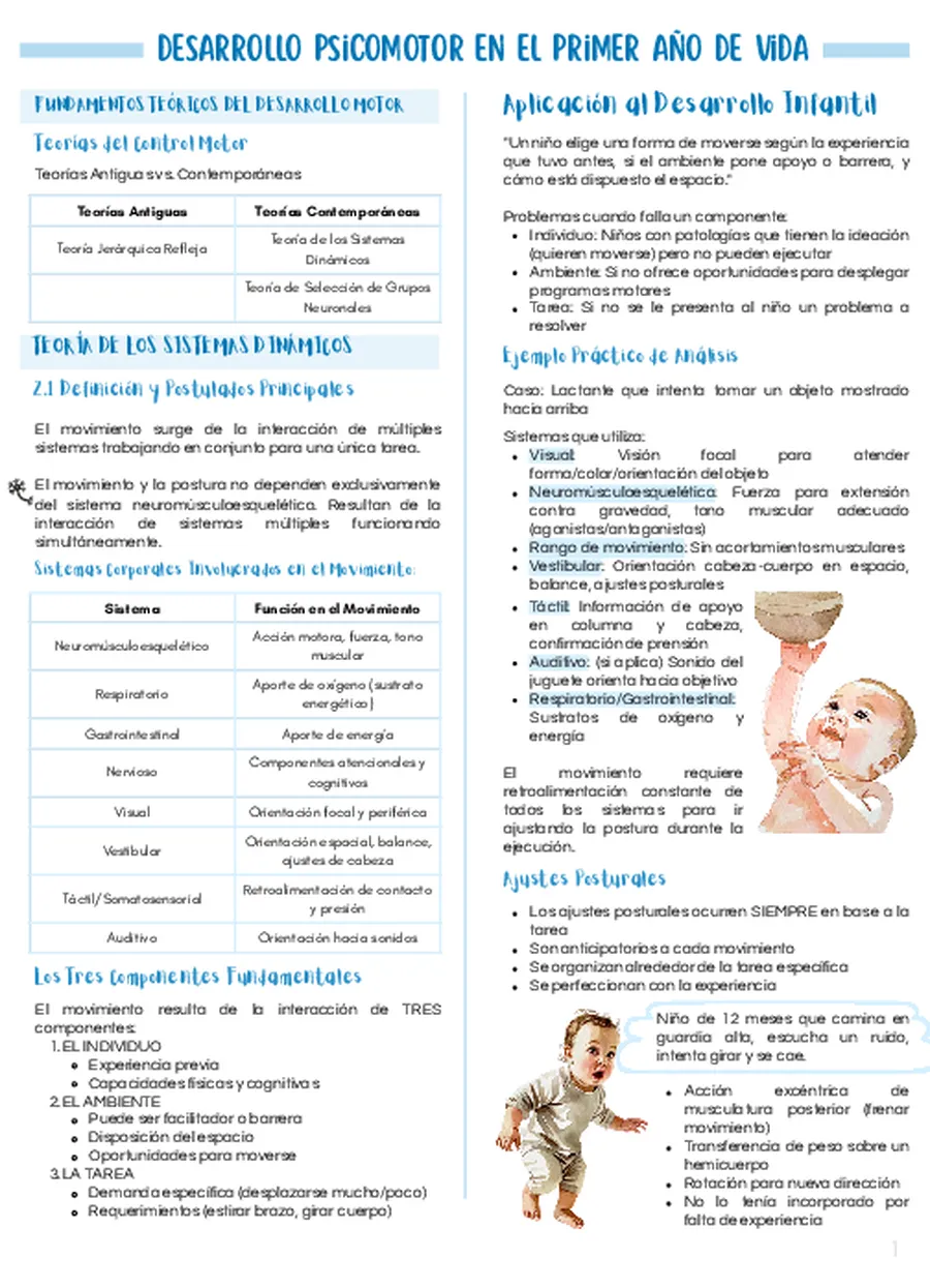 DESARROLLO PSICOMOTOR: PRIMER AÑO DE VIDA