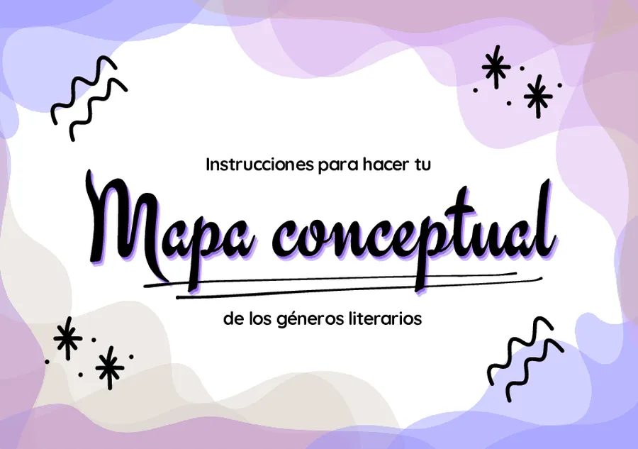 Domina los Géneros Literarios con Mapas Conceptuales