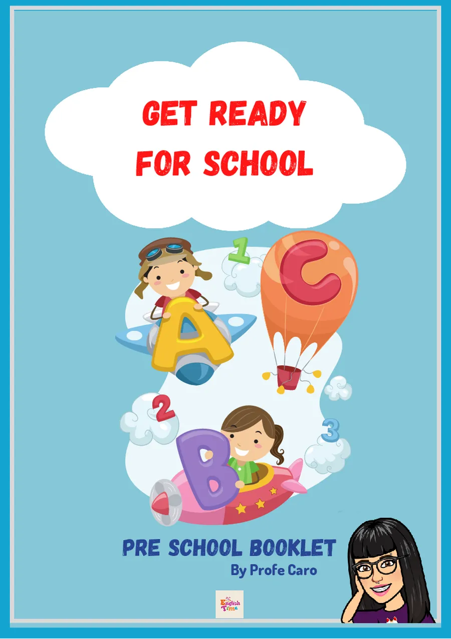 "Get Ready for School" Booklet de actividades pre escolares