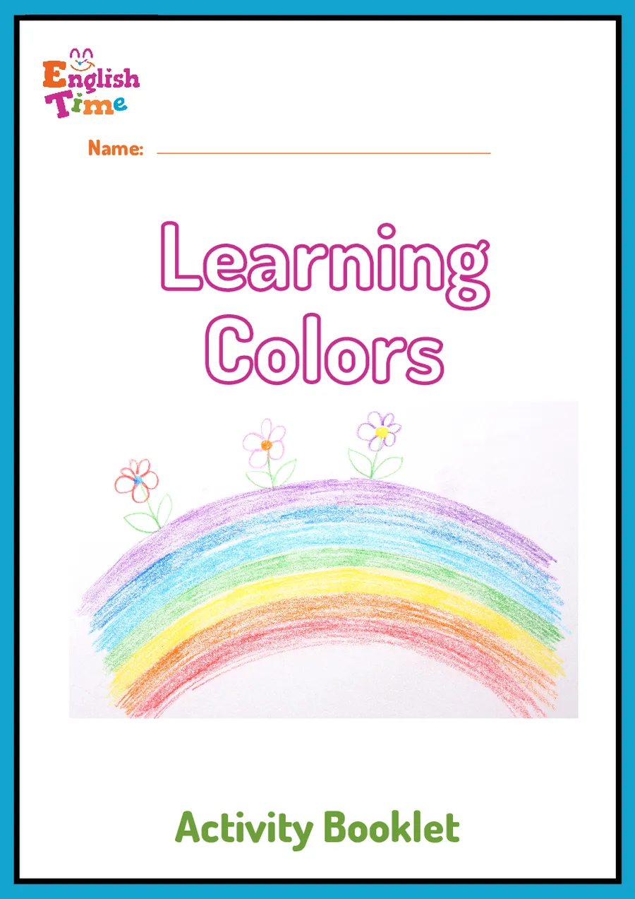 Learning Colors booklet