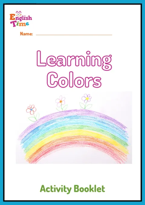 Learning Colors booklet