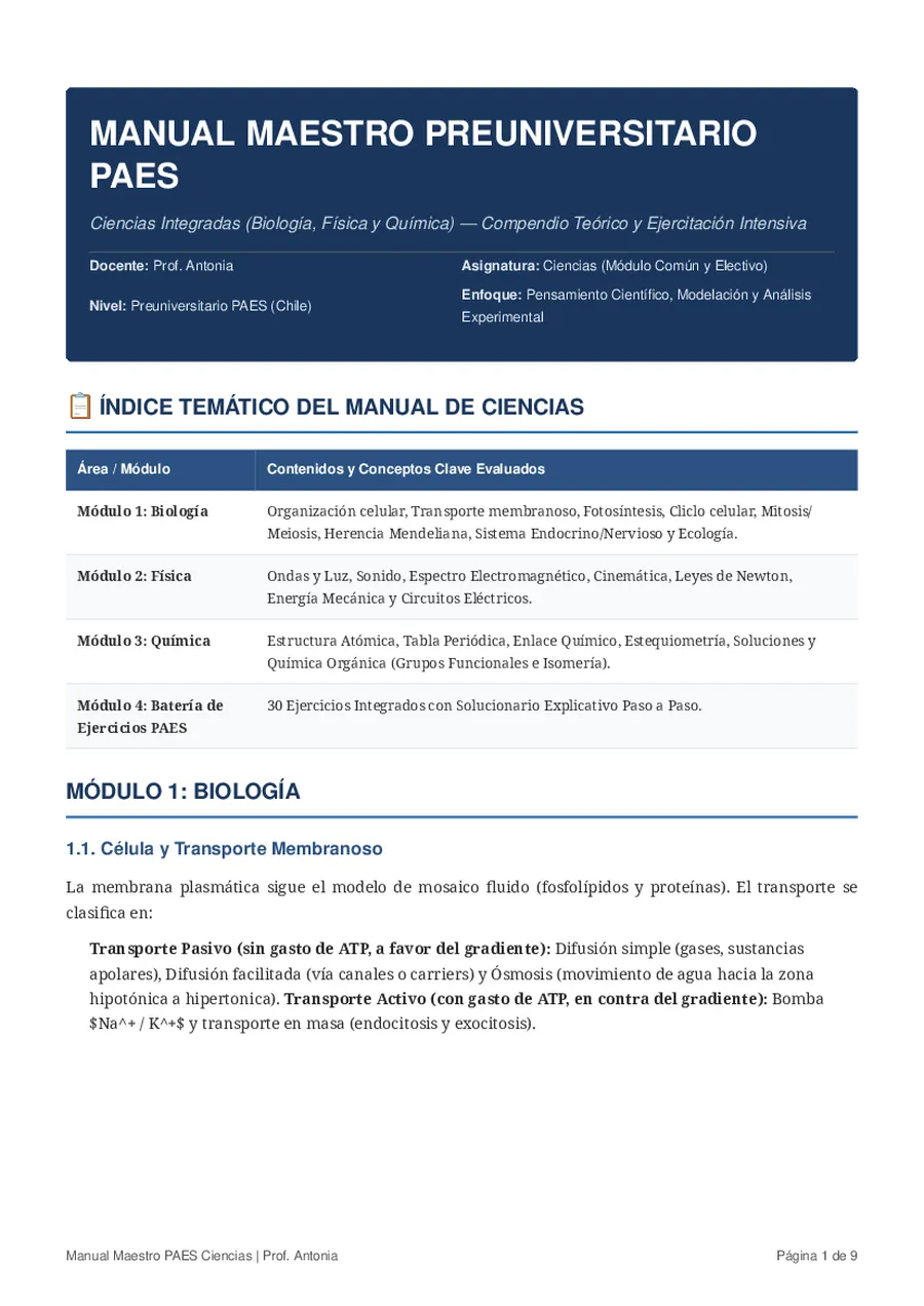 CIENCIAS PAES