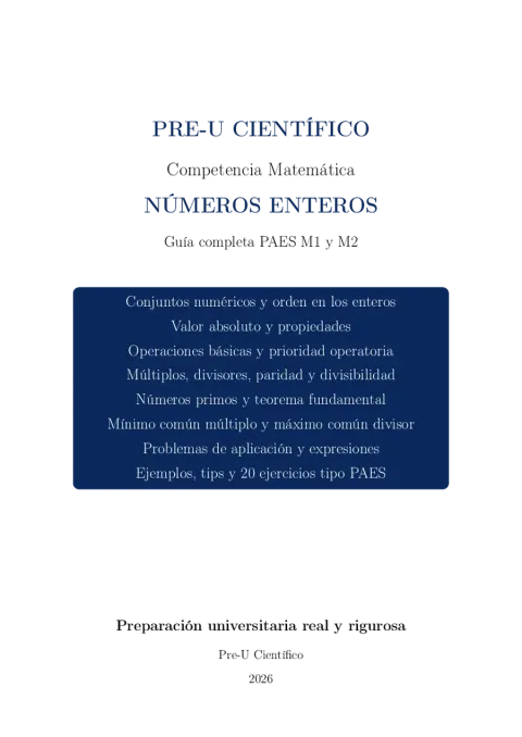 Pack Completo PAES M1 + M2 – Parte 1 de 2